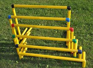 Pvc hurdle, fix height  40 cm. 