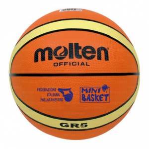 Ball Molten BGR5 minibasket in rubber.