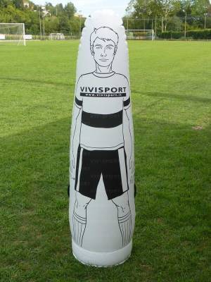 Inflatable dummy with weighted base. Height 175 cm.