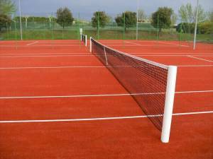 Tennis posts all aluminium oval section 120x100 mm., internal mechanisms.