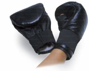 Leather training boxing gloves 